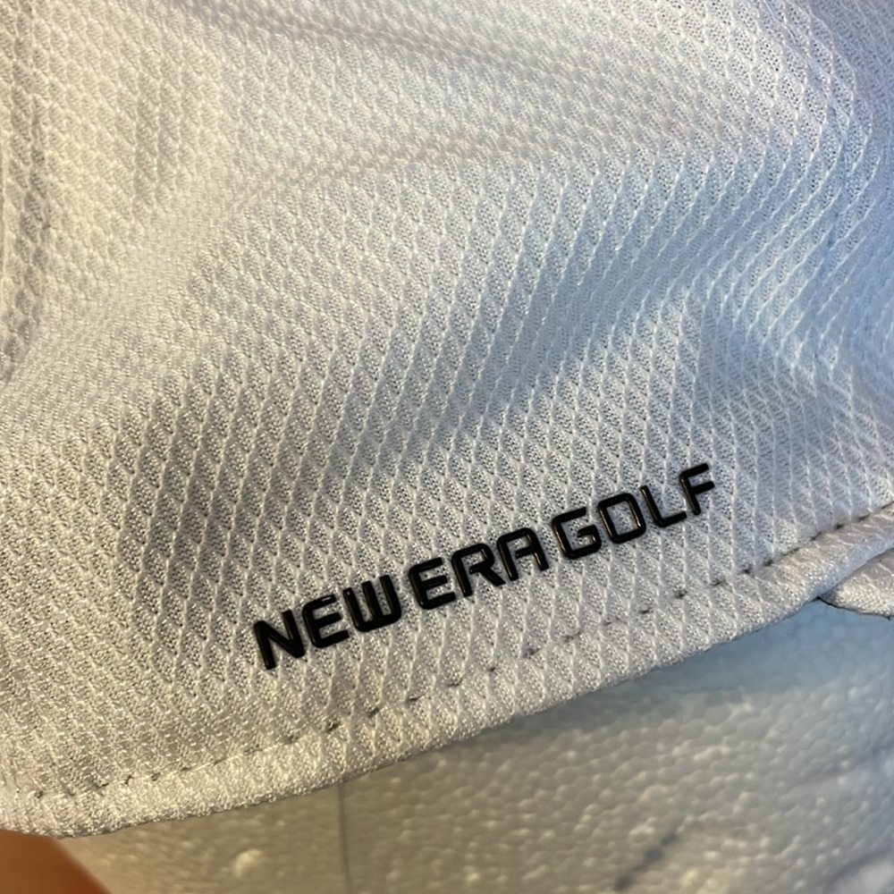 New Era Golf White Embroidered Hat Size 7 3/4 - Picture 12 of 15